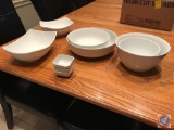 Everyday white Serving bowls, assorted sizes (7) portion cups