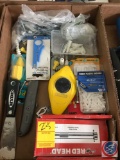 (2) flats containing plastic anchors, stripping tool in original package and outlet covers