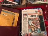 3 ring binder Football Joe Montana Memorabilia, Clippings, and all Montana 1990's