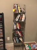 DVD Shelf with DVD's assorted