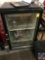 Coca Cola glass front under counter beverage cooler, with coke bottle handle