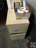 File cabinet with toilet supplies