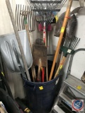 Scoop shovels, rakes, spades, and more
