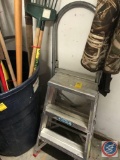 (2) aluminum step ladders