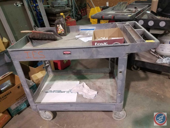 Rubbermaid commercial cart on castors, Contents not included