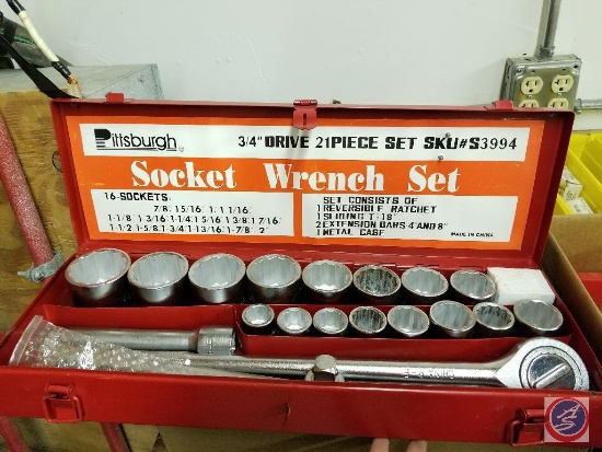 Pittsburgh 3/4 inch drive 21 piece set, #S3994