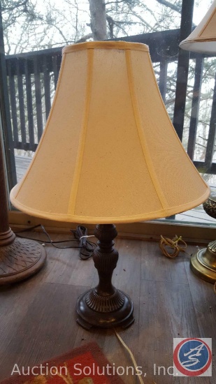 [2] Berman Small Table Lamps w/ Shades {SOLD 2x THE MONEY}