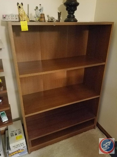 4 drawer wood bookcase measuring 30X12X43