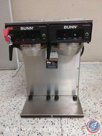 Bunn Pourover Airpot Coffee Brewer Commercial Dual APS CW Series (model # CWTF TWIN- APS) (24" tall