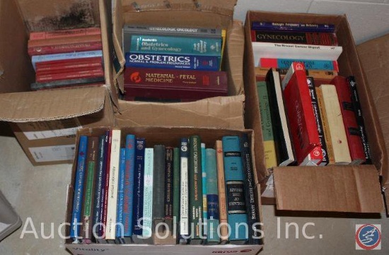 (4) Boxes Containing Medical Books