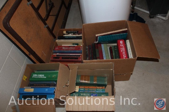(4) Boxes Containing Medical Books