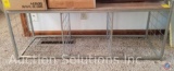 3-Compartment Metal Bench [Contents Sold Separately] 42.5''x17.5''x13.5''