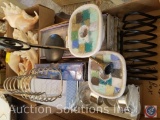 Lot Containing [2] Napkin Holders, Napkin Rings, and Candleholders