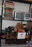 Vintage Electronics Including (2) Television Sets, Cassette Tapes, Records, CD's, 8-Tracks and More