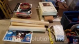 Folding Card Table w/ Contents Including; Union Pacific Prints and Calendar, Music Books, (4)