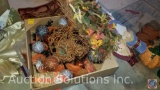 Assorted Fall Decorations Including; Rug, Linens, Wreaths, Table Decor and More