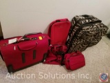 Ricardo of Beverly Hills Red Luggage and American Tourister Zebra Print Luggage