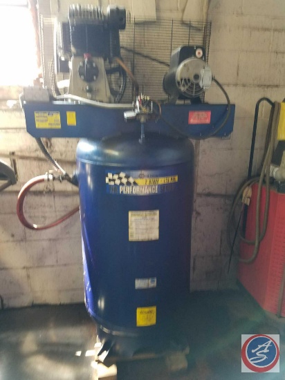 NAPA Two Stage Single Phase 5 HP 80 Gallon Vertical Air Compressor. Model Number 82-358VAT