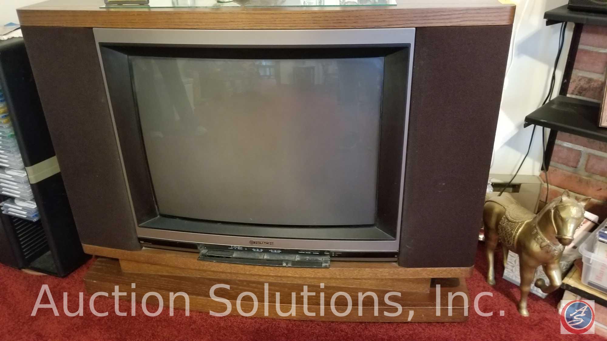 Hitachi Color Floor Console TV, Model #CT7876K. | Proxibid