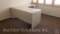 5 foot L-shaped desk with 4 foot return with 2 storage drawers and two Hon file cabinets