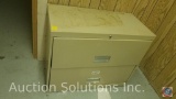 Hon 6 foot storage cabinet 4 foot four drawer file cabinet and a coat rack