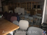 Salvage rights to West end of production room including steel shelving, dozens of office and