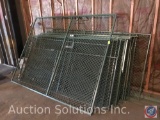 Steel security cage panels and sliding door.(15 panels)