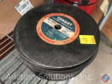 appx 25 assorted concrete cutting wheels