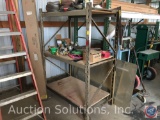 One section of pallet rack 30 x 48 x 72 tall includes: 2 uprights, 6 beams, 3 plywood shelves - NO