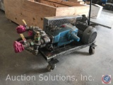 Conco Model 3535 High Pressure Pump w/ 3 phase 10hp electric motor on a cart 1.25 inch hose fittings
