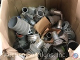 Gaylord box of Strainers and Cam Lock Fittings for Pipe