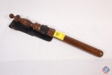 Wooden billy club with holster marked US 1951