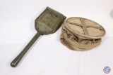 WWII era US collapsible bucket and Trench Shovel US Royal Dalton 1945