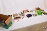 large lot of assorted brass, and live ammo, assorted calibers includes 50 caliber,