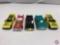 (4) Die cast cars: HOT WHEELS 59? impala green metallic w/ purple and black graphics, (2)HOT WHEELS