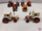 (14) Die cast cars: ZYLMEX yellow farm tractor P349, TOMICA orange kubota tractor No. 92, ERTL CO