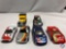 (6)Die cast cars: HOT WHEELS gray w/ tinted windows Porsche logo and world racers 9, HOT WHEELS