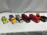 Die cast cars: HOT WHEELS secret ufo transport 1998, HOT WHEELS extreme racing usa haulers over the