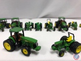 Die cast cars: ERTL John Deere 1010 utility vintage tractor green,TOMY ERTL John Deere 1999 farm