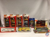 (9) Die cast cars: MATCHBOX wings n water 5 pack gift set , MATCHBOX airspeed 5pack gift set ,