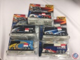 (5) Hot Wheels Luxury Rides: #12 Ryan Newman Alltel Truck, #10 Johnny Benson Valvoline Truck, #6