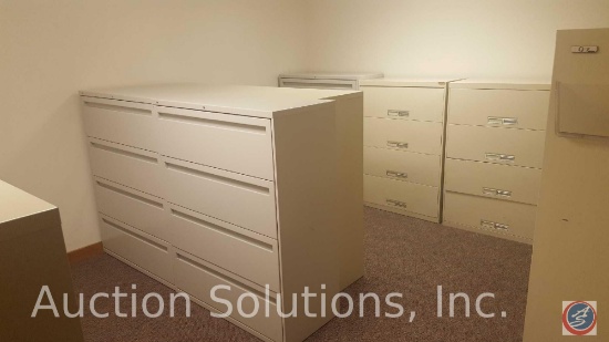 [10] 4-Drawer Lateral File Cabinets, and a 5-Drawer Lat File