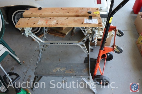 Black and Decker WorkMate Adjustable Work Horse Bench; and Small Convertible (2-Upright or 4-Flat