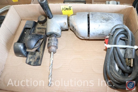 Craftsman 3/8'' Various Speed Reversible Drill; and [2] (Stanley) Wood Planers