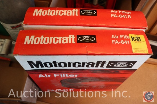 Flat w/ 12-ton Jack, Oil, Crack Filler, and [2] Motor Craft Air Filters Model FA-641R