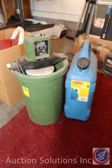 Richmond Cedar Works Model 71 4 qt. Electric Ice Cream Maker; 3 Gal. Rubbermaid Cantainer Water Jug
