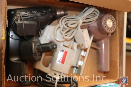 3/8 B+D Cordless Screwdriver w/ Battery + Charger; Skil Jigsaw Model 487; Helen of Troy Wonder Wind
