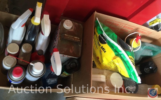 Box of Garden and Garage Fluids