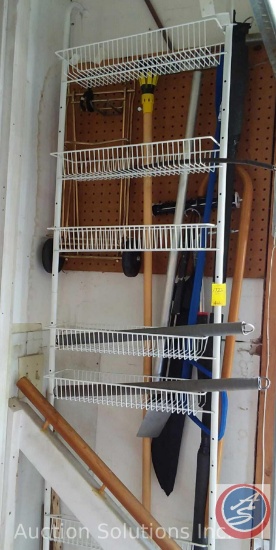 Light Bulb Pole Installer; Over-the-Door Hanging Rack; Luggage Dolly; Spatula; Paint Roller; Cane;
