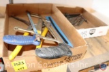 Hand Saws, Crowbar, Super Set of Adjust Pliers (3444 Pliers), and Misc. Drill Bits